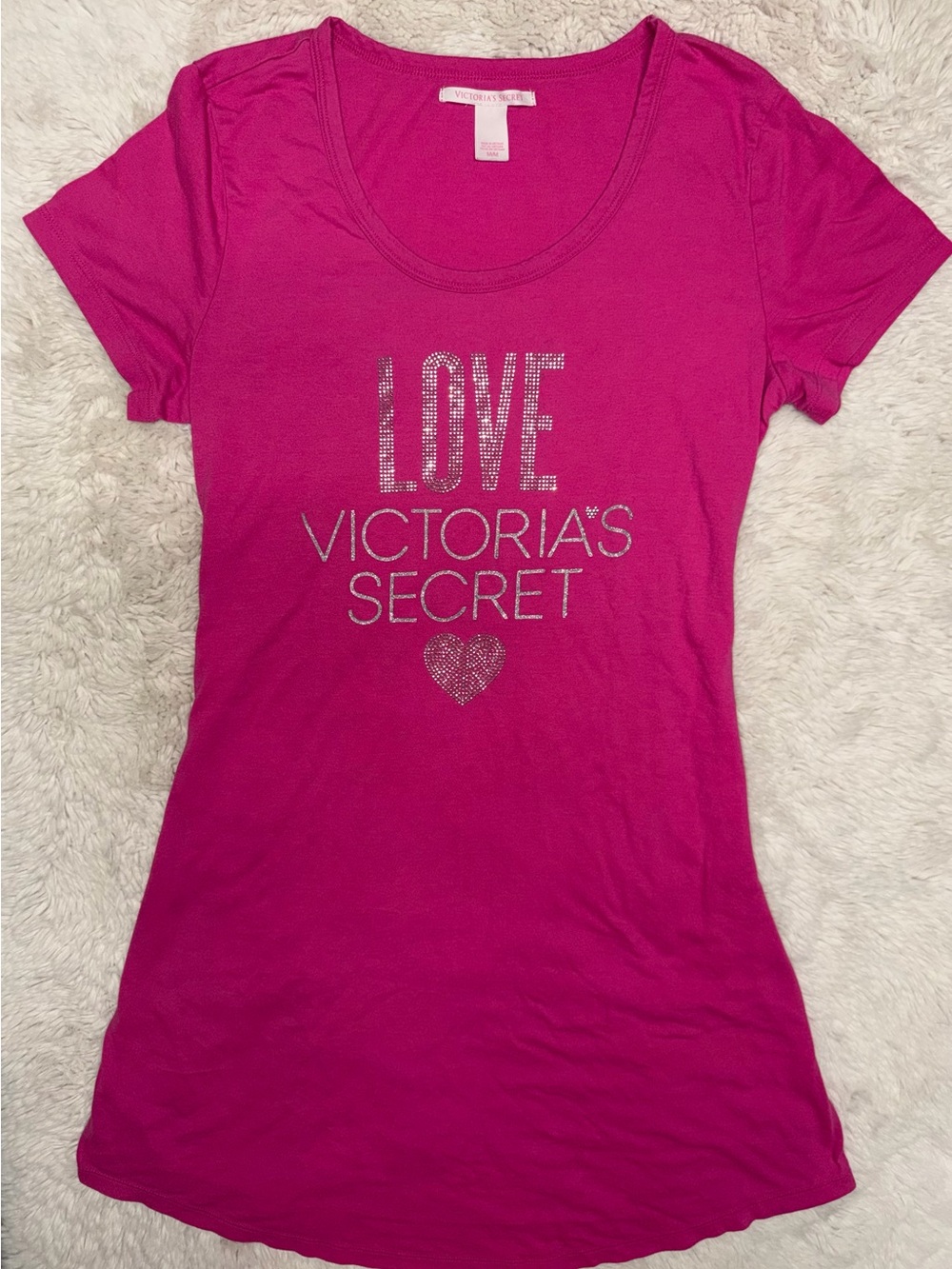 Y2K 2014 Victoria’s Secret hot pink oversized sleep shirt/ night gown